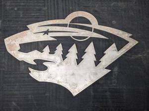 Metal Minnesota Wild NHL Hockey Logo Cutout
