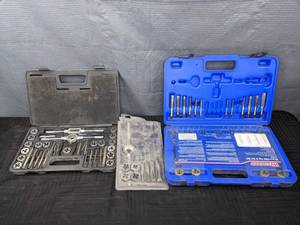 Three Tool Boxes with Tap and Die Sets
