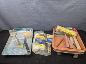 Paint Rollers, Paint Trays and Paint Brushes