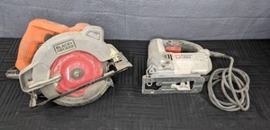 Black and Decker Portable Cable Jig Saw and 7-14 Circular Saw