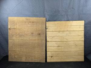 Set of Two Wooden Wall Decor, Including One Made of Cedar