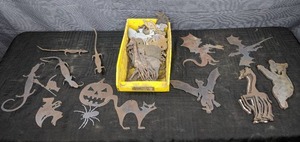 A Variety of Different Metal Animal Shaped Art