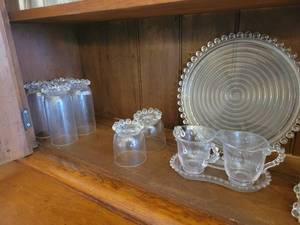 lot 12 image: 67 pieces of Imperial Candlewick Glassware.
