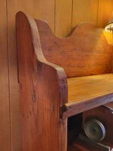 lot 33 image: Antique  4 Shelf Bookcase Display Cabinet