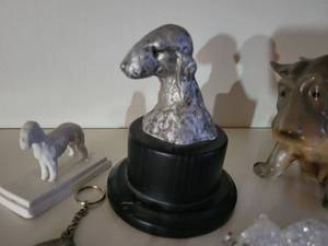 lot 98 image: Lot of Bedlington Terrier Figures and a Scottish Terrier.
