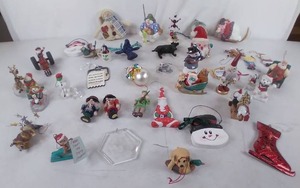 Assortment of Christmas Ornaments and Decorations Santa, Snowman, Ice Skate, Reindeer, We Survived the great toilet paper Shortage, Rudolph Reindeer and More