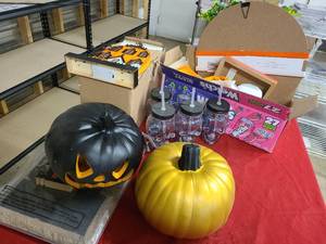 lot 140 image: JJ Unsold but new fall and halloween decor items