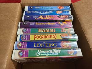 lot 147 image: JJ Disney VHS tapes in good condition