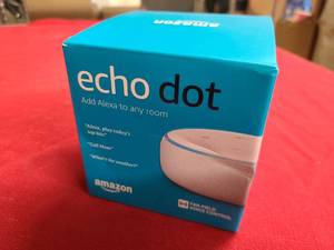 lot 162 image: JJ New in box Echo Dot