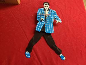 lot 165 image: JJ Classic Elvis dancing clock, works