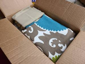 lot 173 image: JJ Box of sewing and crafting textiles