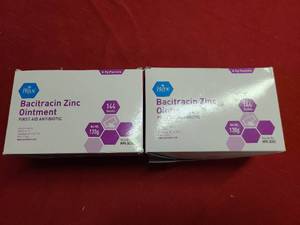 lot 201 image: LL 2x New Boxes of Bacitracin Zinc Ointment