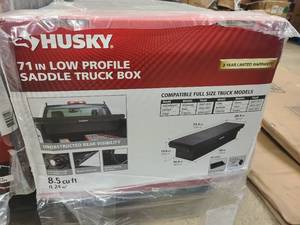 lot 12 image: New Husky 71in Low Profile Saddle Truck Box