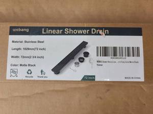 lot 23 image: Linear Shower Drain Kit