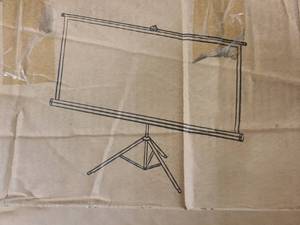 lot 24 image: HYZ 120 Inch 43 Portable Projector Screen with stand