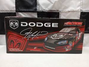 lot 42 image: Action Jeremy Mayfield #19 Dodge Dealers  Reverse Paint 124th Scale Die Cast Car