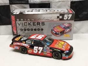 lot 56 image: Action Special Paint Scheme AUTOGRAPHED Brian Vickers #57 Ore-Ida 124th Scale Die Cast Car