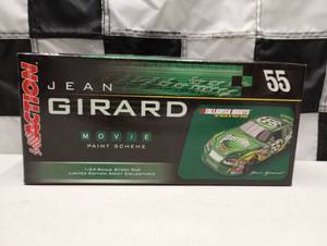 lot 60 image: Action Movie Paint Scheme Jean Girard #55 Perrier  Talladega Nights 124th Scale Die Cast Car