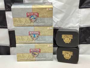 lot 368 image: Racing Champions 24K Gold Plated 164 Scale Cars & Action Nascar Legends 50th Anniversary Cars