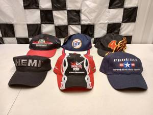 lot 385 image: Nascar Racing Adjustable HatsCaps
