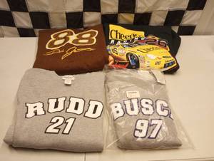 lot 404 image: (4) Assorted Nascar Sweatshirts