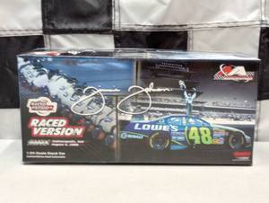 lot 478 image: Action Jimmie Johnson #48 Lowes  Brickyard Raced Win 124th Scale Die Cast Car