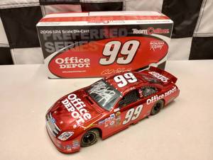 lot 531 image: Team Caliber Preferred Series Carl Edwards #99 Office Depot  AUTOGRAPHED 124th Scale Die Cast Car
