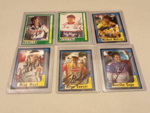 lot 539 image: Assorted AUTOGRAPHED Nascar Collector Cards