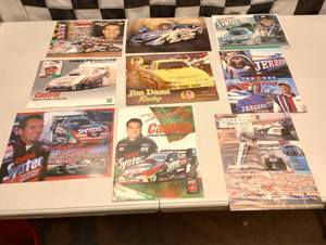 lot 547 image: (2) Autographed Funny Car Hero Cards