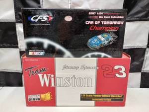lot 601 image: (1) Checker Flag Sports 124th Scale Car of the Future & (1)  Jimmy Spencer Stock Rod