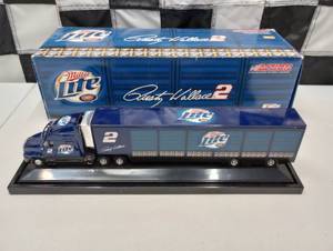 lot 635 image: Action Rusty Wallace #2 Miller Lite Transporter 164th Scale Die Cast