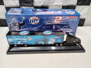 lot 636 image: Action Rusty Wallace #2 Miller Lite Transporter 164th Scale Die Cast