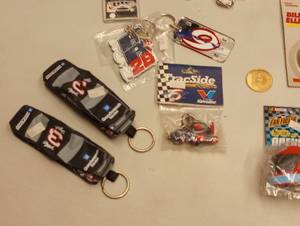 lot 670 image: Assorted Nascar Key Chains