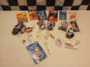lot 672 image: Assorted Nascar Key Chains