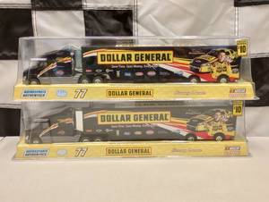 lot 716 image: Dollar General Burney Lamar #77 Transporters Die Cast