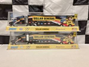 lot 717 image: Dollar General Burney Lamar #77 Transporters Die Cast