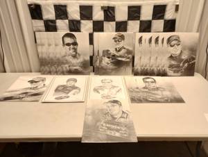 lot 727 image: (18) Artist Renditions of Nascar Drivers