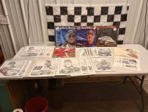 lot 730 image: Limited Edition Artist Renditions of Nascar Drivers & Calanders
