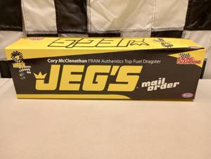 lot 772 image: Racing Champions Jegs Cory McClenathon  124th Scale Die Cast Top Fuel Dragster