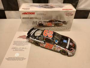lot 857 image: Action Kevin Harvick #29 Goodwrench  Bristol Raced Win Version AUTOGRAPHED124th Scale Die Cast Car