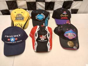 lot 960 image: (6) Assorted Nascar Adjustable HatsCaps
