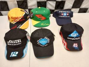 lot 969 image: (6) Assorted Nascar Adjustable HatsCaps