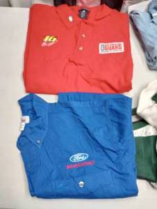 lot 976 image: (6) Assorted Nascar Dress Shirts