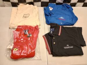 lot 978 image: (4) Xtra Large Assorted Nascar Golf Shirts.