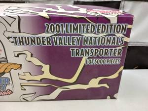 lot 980 image: Racing Champions Ertl Mac Tools 2001 Thunder Valley Nationals Transporter