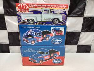 lot 1006 image: (3) liberty & Mac Tools Die Cast Coin Banks
