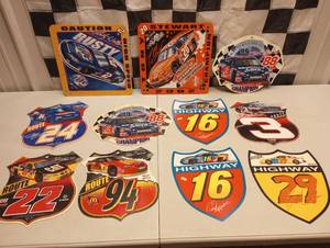 lot 1065 image: (11) Vinal Nascar Wall Signs