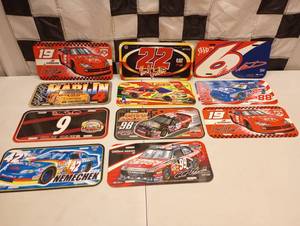 lot 1071 image: (11) Assorted Nascar License Plates