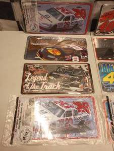 lot 1077 image: (8) Assorted Aluminum Nascar License Plates