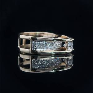1.60ct Diamond Raised Solitaire Over Floating Channel Diamonds Ring in 14k Yellow Gold $5,130 Retail VIDEO